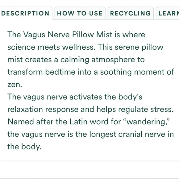 Osea Vagus Nerve Pillow Mist 3.4 fl oz - Picture 3 of 5